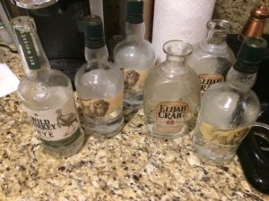 Empty Whiskey Bottles